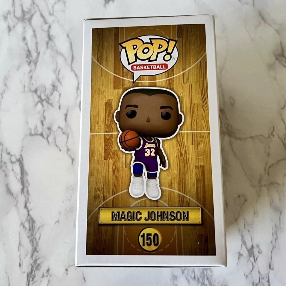 Magic Johnson Los Angeles Lakers #32 Funko Shop Exclusive. New in box. - Picture 2 of 5